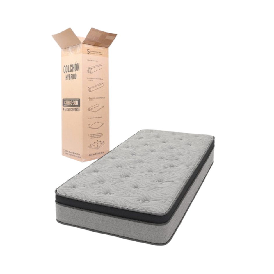 Colchon Magestic Design 1 plaza (80cm x 190cm x 25cm)