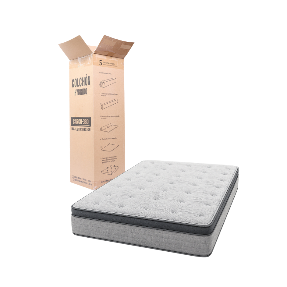 Colchon Magestic Design 2 plazas (140cm x 190cm x 25cm)