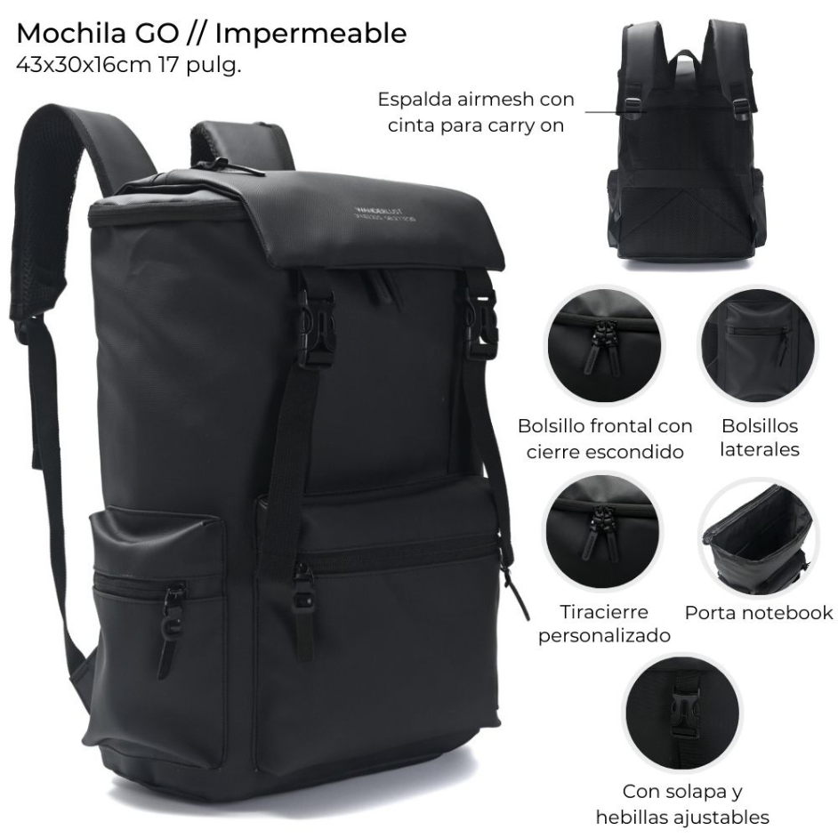 Mochila GO Impermeable