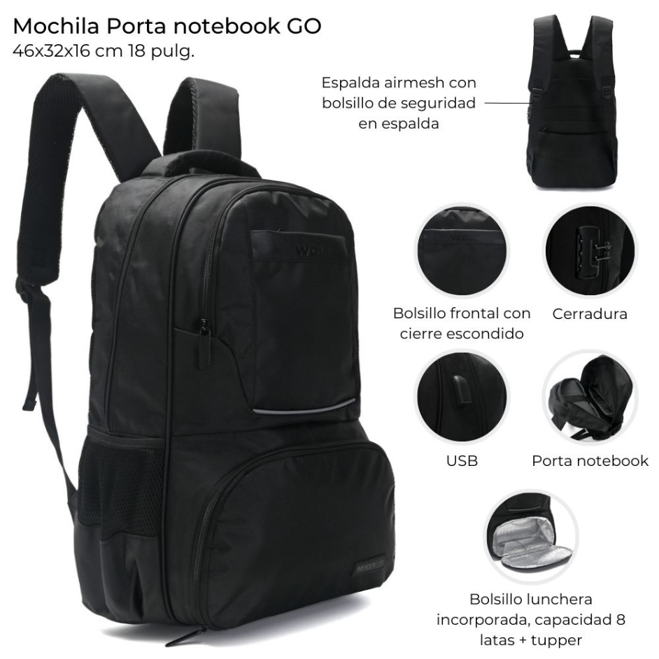 Mochila Porta notebook GO